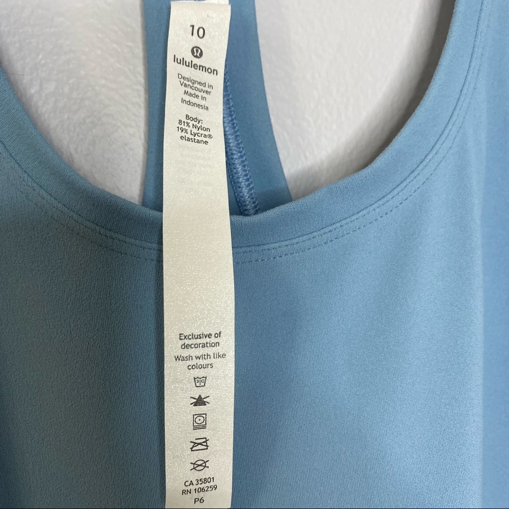 Lululemon Cool Racerback II Nulu Blue Glow - Picture 8 of 9